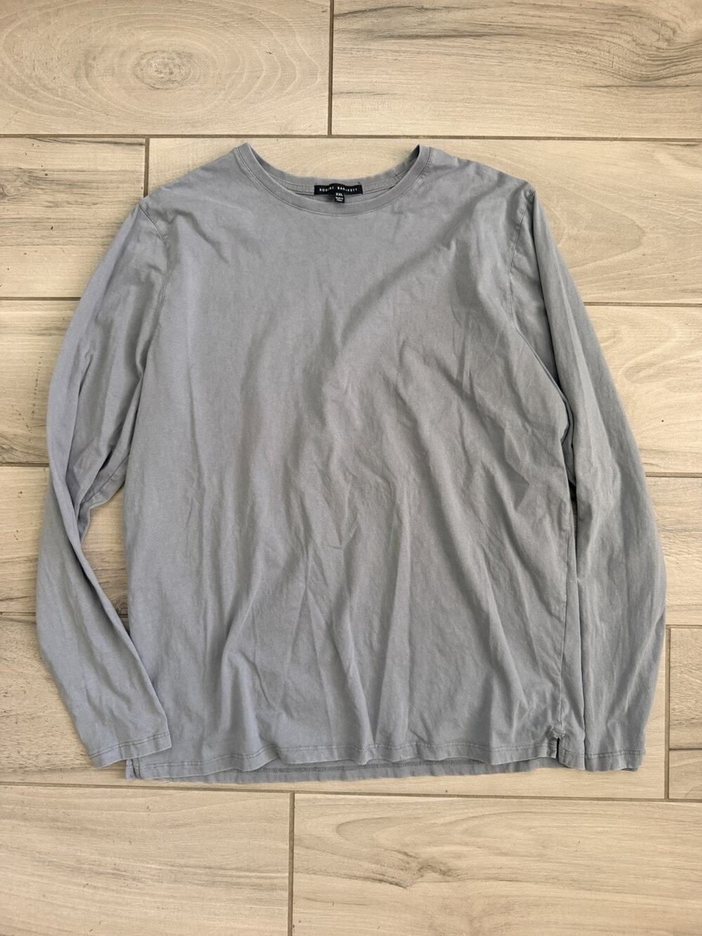 Robert Barakett Kentville Long Sleeve T-Shirt Men’s XXL Gray Soft Cotton
